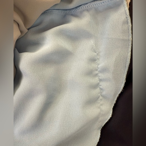 Weissman Sequin Floral High-Low Georgette Dress Dance Costume Adult Large Blue - Picture 10 of 13